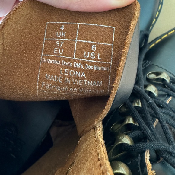 Dr MARTENS LEONA BLACK Vintage Smooth Size: 6 - Picture 7 of 8